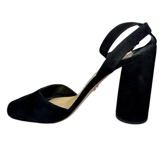 PRADA Suede Block Heels, Black; Size 39 (EU) - Picture 2 of 4